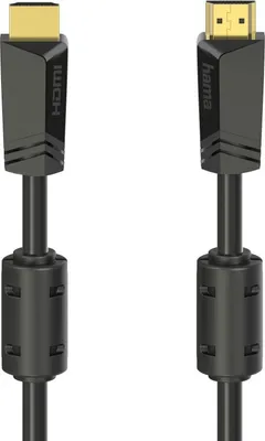 Image de Câble HDMI™ haute vitesse Hama, connecteur mâle - connecteur mâle, 4K, Ethernet, plaqué or, 10,0 m