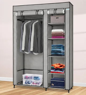 Imagen del producto de Armario plegable Lendo Online 108x44x166 cm Acero gris, Imagen generada por IA