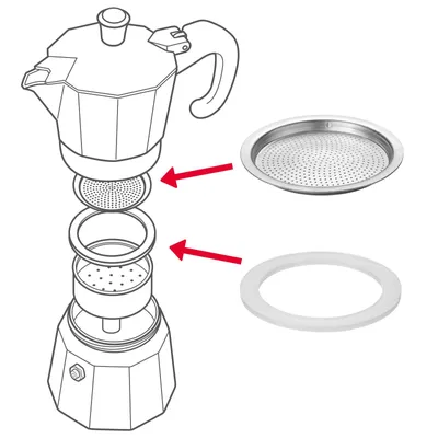 Obrázok produktu pre Westmark 2460228E Tesnenie, filter pre kávovar Brasilia na 3 šálky espressa