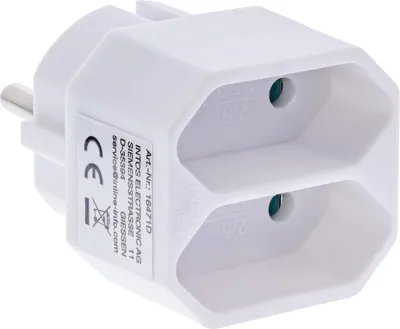 Obrázek produktu pro InLine 16471D, Bílá, 41 mm, 65 mm, 38 mm, 26 g, 41 x 65 x 38 mm