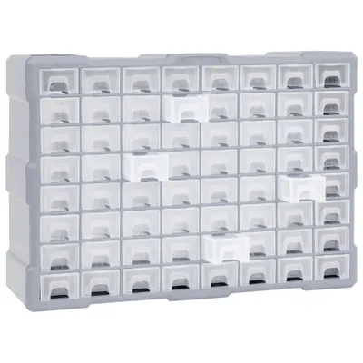 Produktbild von vidaXL Multi-Schubladen-Organizer mit 64 Schubladen 52x16x37,5 cm
