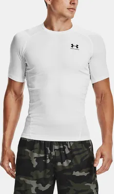 Obrázok produktu pre Under Armour HeatGear, Dospelý, Samec, Biela, Povrch základnej vrstvy, Jednofarebné, Marine OD Green / White - 391