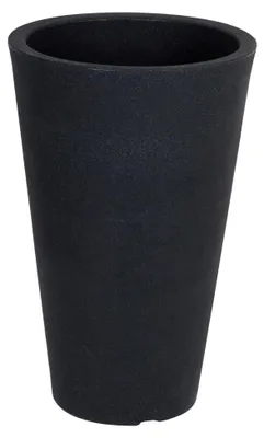 Produktbild von Konische Pflanzsäule anthrazit - 70x40 cm - Kunststoff Blumenkübel
