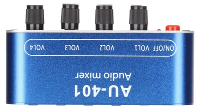 4-Kanal Stereo Line Mixer, 3,5 mm, 4 in 1 Out, Lautstärkeregelung