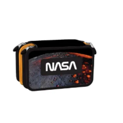 Produktbild von Goldkids - Federmäppchen 3 Fächer - Mäppchen für Mädchen und Jungen - Federmappe 3-Fach Federtasche 44-teilig Gefüllte Schüleretui Schulmäppchen- NASA