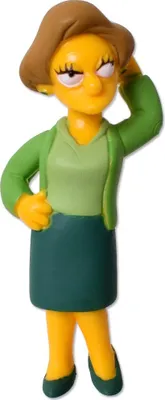 Produktbild von TE-Trend The Simpsons Spielzeug Figuren Springfield Limited Edition Series 3 Sammler Toy Edna Krabappel 90mm mehrfarbig