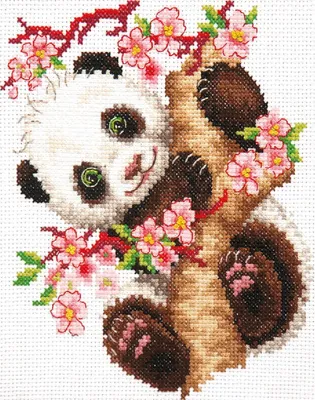 Produktbild von Kreuzstich-Set „Panda“ der Magic Needle Zweigart Edition, 15 x 18 cm