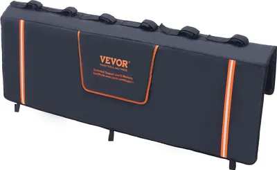 Produktbild von VEVOR podkładka na tylną klapę pickupa 157 cm, podkładka na tylną klapę ciężarówki 6 rowerów, rowki 11 x 11 cm Tylny bagażnik rowerowy na drewno, drabiny itp. Dźwignia tylnej klapy z dwiema małymi torbami 19 x 30 cm