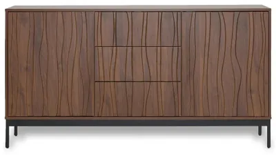Immagine prodotto di Mobile contenitore - Credenza - Larghezza 150 cm - 3 cassetti - Ampio armadio contenitore - Adatto per cucina, soggiorno e ingresso