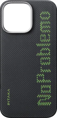 Zdjęcie produktu dla Pitaka KI1601NO, Pokrowiec, Apple, iPhone 16 Pro, 16 cm (6.3"), Czarny, Zielony