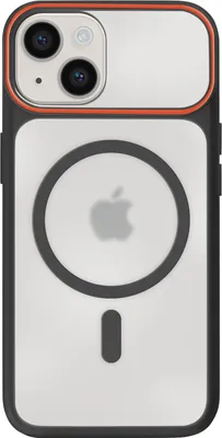 Obrázek produktu pro Avizar, pouzdro MagSafe pro iPhone 14 / 13, silikonový rámeček v kouřové barvě, černé