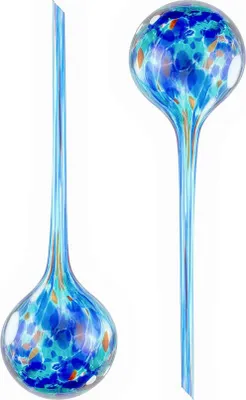 Obrázok produktu pre InnovaGoods® Globos de automatické zavlažovanie kvetináčov, kvapková závlaha pre kvetináče 2 jednotky, samozavlažovací systém pre kvetináče, kvapkový zavlažovací systém s objemom 350 ml (Ø9x30 cm). Trvanie približne 10 dní.
