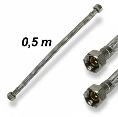 Produktbild von Panzerschlauch Flexschlauch Edelstahl 0,5 M 3/8' IG Lebensmittelecht DVGW