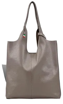 Produktbild von Florence Damen Shopper Tasche grau Leder Größe 37x5x38 D2OTF166K3