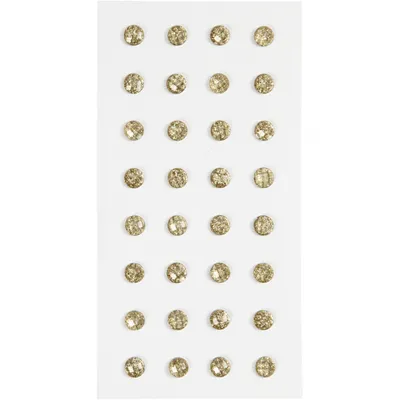 Image de strass or 8 mm 32 pièces