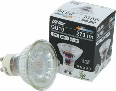 Produktbild von LED GU10 3W = 30W Reflektor 273lm 36° Glas 220-260V Warmweiß 2700K