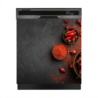 Produktbild von Aufkleber sticker 60x60 cm Dekorative folie Spülmaschine - Paprika Gemüse