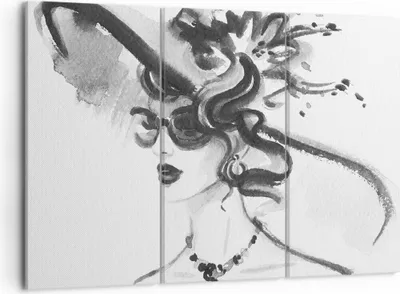 Produktbild von Bild auf Leinwand - Leinwandbild - Frau Modell - 105x70cm - Wand Bild - Wanddeko - Wandbilder - Leinwanddruck - Bilder - Kunstdruck - Wanddekoration - Leinwand bilder - Wandkunst - CE105x70-4066