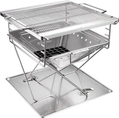 Obrázek produktu pro Přenosný gril s nerezovým rámem – velký