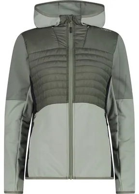 Produktbild von CMP JACKET HYBRID FIX HOOD Damen Hybridjacke Fleecejacke pistaccio 46