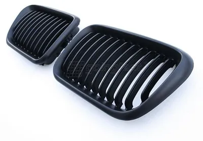 PREMIUM Kühlergrill Sportgrill Gitter Grill Schwarz Matt für BMW E36 – Produktansicht