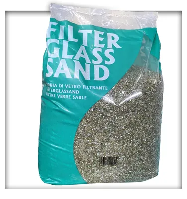 Produktbild von 20 kg Filterglas Pool Filtermaterial Sandfilteranlage Körnung 0,4 - 1,6 mm