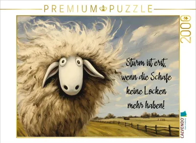 Produktbild von CALVENDO Puzzle Sturmschaf | 2000 Teile Lege-Größe 90x67cm Foto-Puzzle für glückliche Stunden