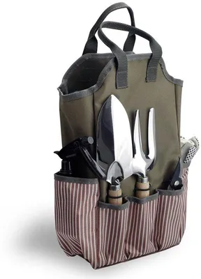 Image de Sac à outils de jardinage – en tissu Oxford, avec poignée, pour hommes et femmes, idéal pour le jardin et l'extérieur