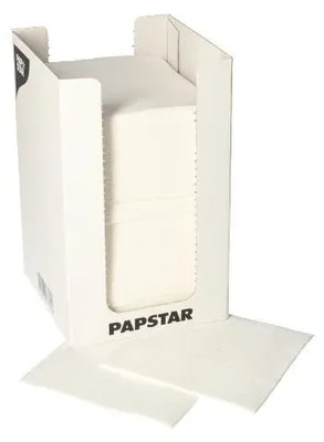 Produktbild von Servietten, 2-lagig "PUNTO" 1/4-Falz 20 cm x 20 cm weiss in Spenderbox