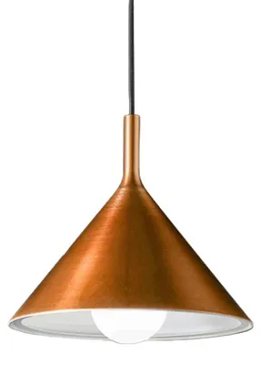 Imagen del producto de Lámpara colgante "Barbie" de Gea Luce, con estructura de cobre, casquillo E27, potencia máxima de 60 W y marco de aluminio, para uso en interiores