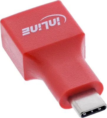Produktbild von InLine 31651, USB-C, USB-A, Rot