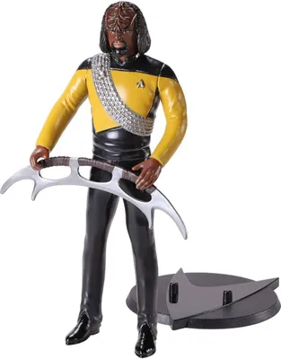 Produktbild von Noble Collection Star Trek: The Next Generation Bendyfigs Biegefigur Lt Worf 19 cm NOB1507