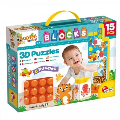 Obrázok produktu pre Carotina Detské Stavebnice S Obrázkami 15 Prvkov 79926 Lisciani