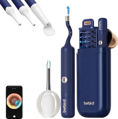 Zdjęcie produktu dla Otoskop Z Kamerą Do Czyszczenia Uszu Bebird Earsight Plus (Niebieski)