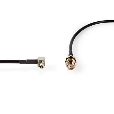 Produktbild von Nedis Antennenkabel - SMA-Buchse - TS9 - Vergoldet - 50 Ohm - Einzeln geschirmt - 0.20 m - Rund - PVC - Schwarz - Box