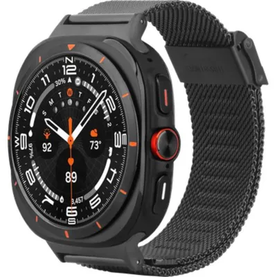 Image de Bracelet SilkSteel pour Samsung Galaxy Watch Ultra (25/24), noir