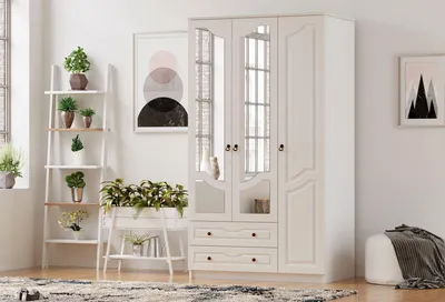 Produktbild von Skye Decor, Rb-105, Kleiderschrank, Mattweiß, Spanplatte, 105 x 210 x 52 cm