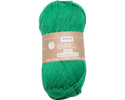 Produktbild von Wolle Baumwolle Baumwolle grün 170 m 50 g
