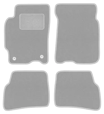 Produktbild von Velours-Fußmatten für Mazda 626 V GF 1997-2002 (Kombi/Liftback/Limousine) – 4-tlg, Grau, passgenau – Wielganizator OSLO