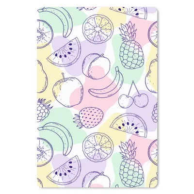 Produktbild von MuchoWow® Mauspad Mousepad Muster - Lebensmittel - Sommer 18x27 cm - Mousepads - Maus Mat - Pad - Mausunterlage