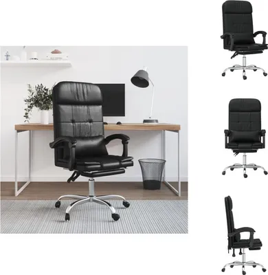 Produktbild von vidaXL Bürostuhl mit Massagefunktion Schwarz Kunstleder - Bürostühle