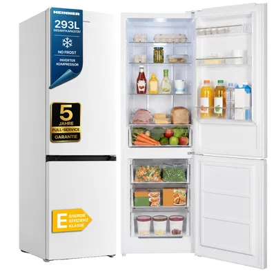 Produktbild von Heinner HCNF-HM293INVE++ Kühl-Gefrierkombination 293 L, No Frost, Inverter, Wendetür, Weiß