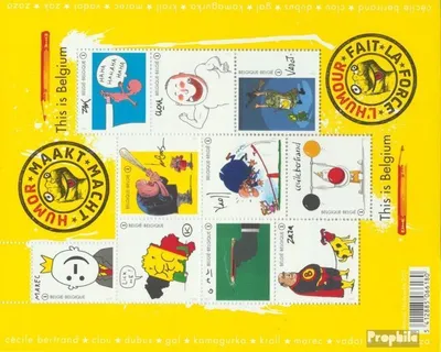 Produktbild von Briefmarken Belgien 2011 Mi 4181-4190 Kleinbogen (kompl.Ausg.) postfrisch Karikaturisten