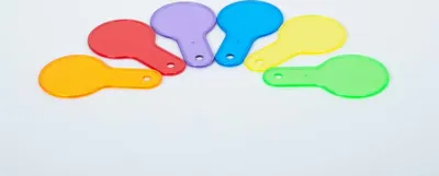 Zdjęcie produktu dla Tickit Translucent Colour Paddles, 1 lat(a), Wielobarwny