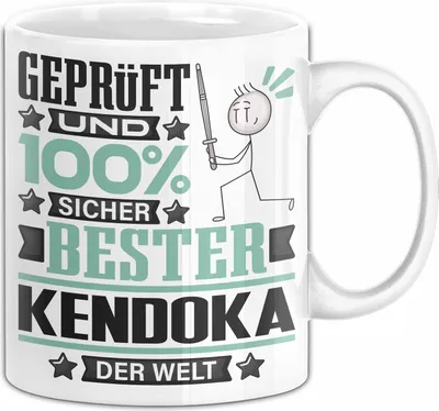 Produktbild von Kendoka Geschenk Lustiger Spruch für Kendoka Geschenkidee Bester Kendoka Der Welt (Weiß)
