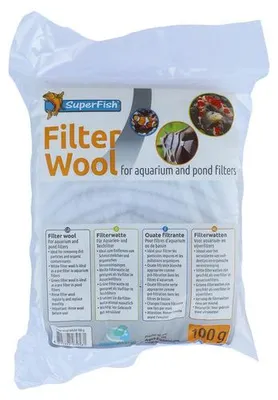 Productafbeelding van SuperFish Filterwatten Wit 100 Gram