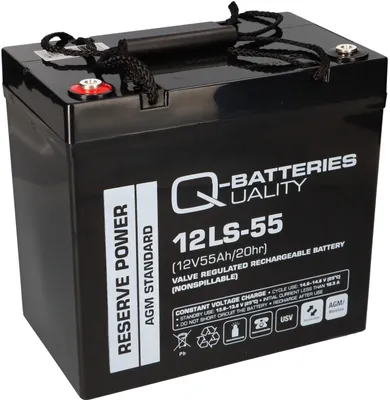 Immagine prodotto di Q-Batteries 12LS-55 / 12V - 55Ah batteria al piombo acido di tipo standard AGM VRLA tipo 10 anni
