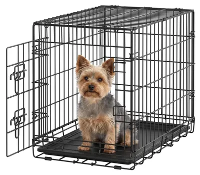 Produktbild von Feandrea Hundebox, Faltbarer Hundekäfig, 1 Tür, Stahl – Größe L 77,5 x B 48,5 x H 55,5 cm
