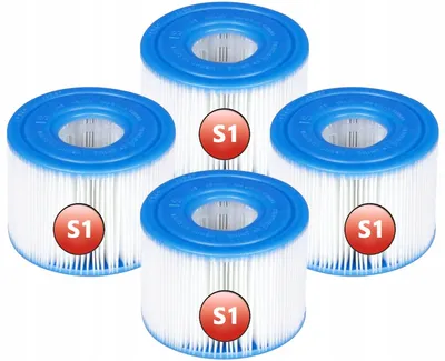Produktbild von Intex Filterkartusche Typ S1 für Spa Pumpen 4 Stück