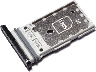 Produktbild von Simkartenhalter passend für Samsung Galaxy S22, S22+ (SM-S901B/DS, SM-S906B/DS), Serviceware, Schwarz
